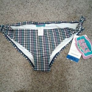 Plaid style bikini bottoms